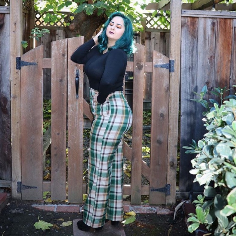 Pinup Girl clothing plaid pants